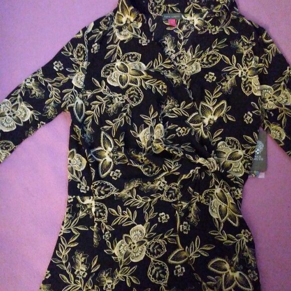 Vince camuto black blouse large (NWT) - Picture 1 of 6